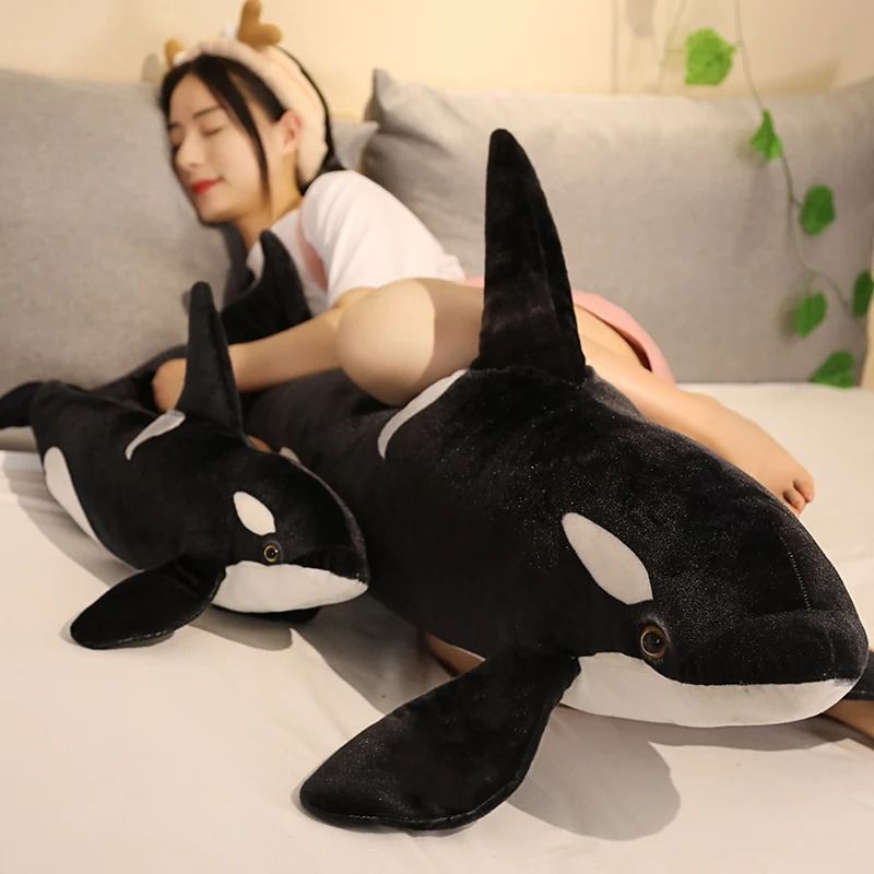 Orca Whale Plush Toy Large Soft Sea Animal Stuffed Pillow