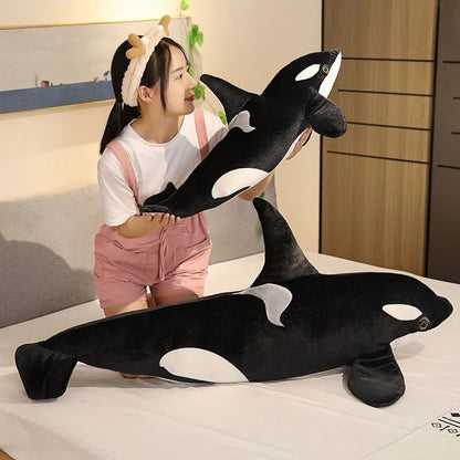 Orca Whale Plush Toy Large Soft Sea Animal Stuffed Pillow