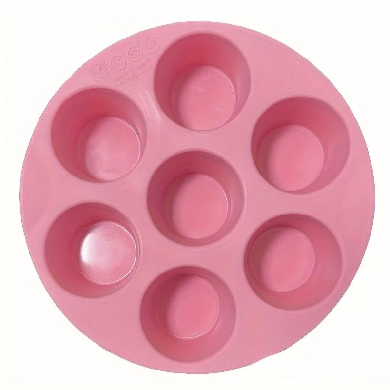 Silicone Egg Bite Mold for Air Fryer 7 Cup Non Stick Muffin and Snack Tray