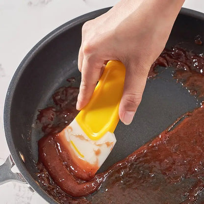 Silicone Cleaning Spatula Kitchen Washing Cake Baking Scrapers Pot Dishes Cleaning Tools Spatule Silicone Cuisine