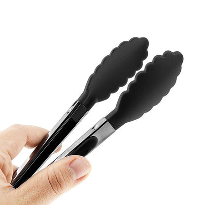Silicone Nylon Cooking Clip Non-Slip Food Tongs Kitchen Accessories for BBQ Kitchen Accessories