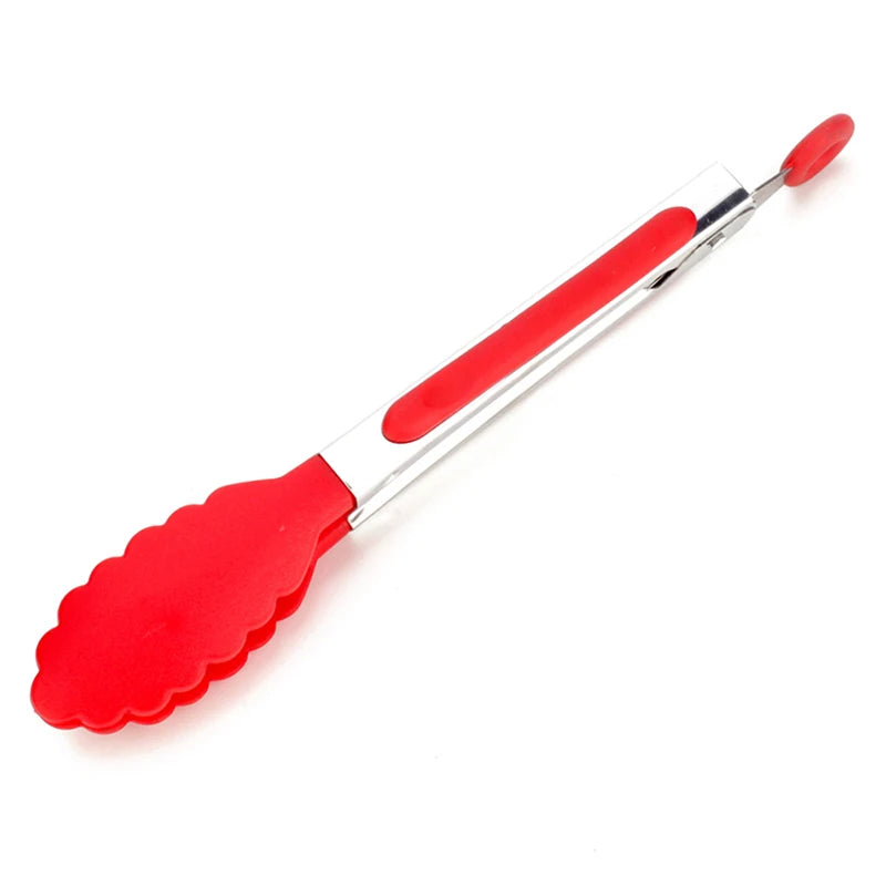 Silicone Nylon Cooking Clip Non-Slip Food Tongs Kitchen Accessories for BBQ Kitchen Accessories