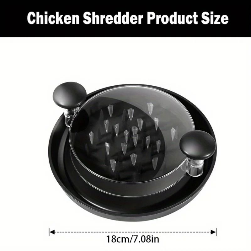 Chicken Shredder with Transparent Cover for Meat and Vegetable Chopping