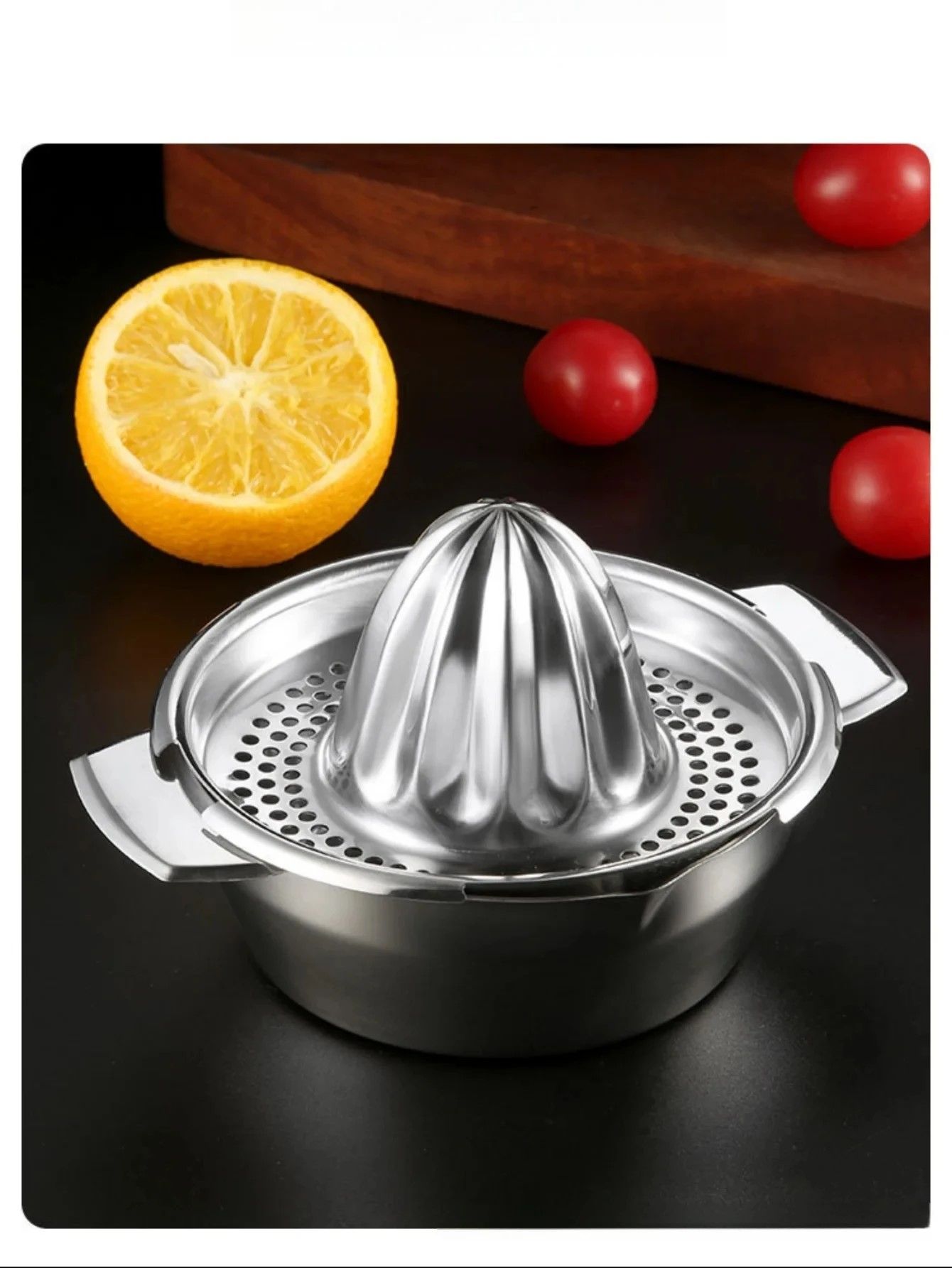 Premium Stainless Steel Citrus Press – Effortless Lemon & Orange Squeezer