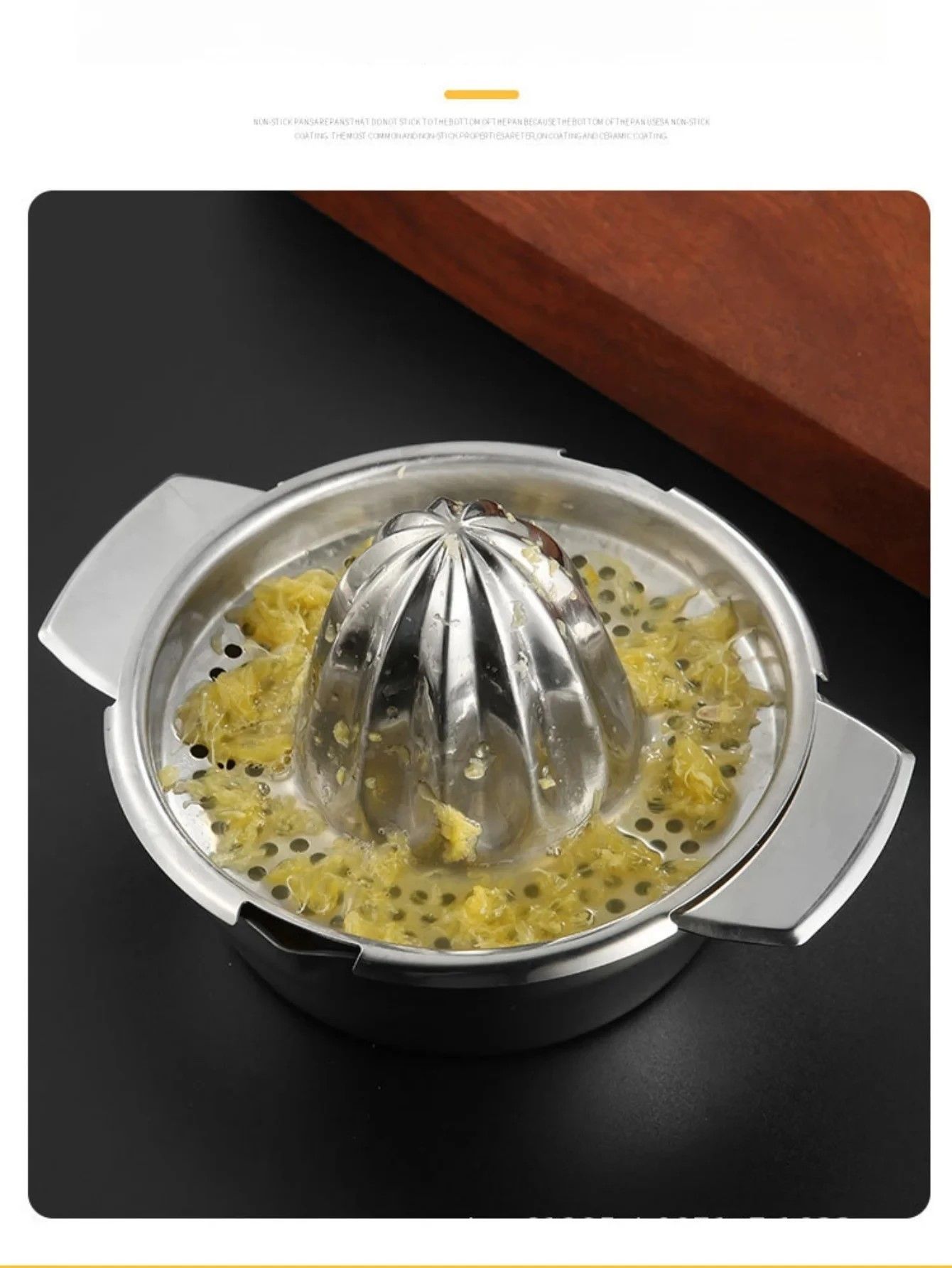 Premium Stainless Steel Citrus Press – Effortless Lemon & Orange Squeezer