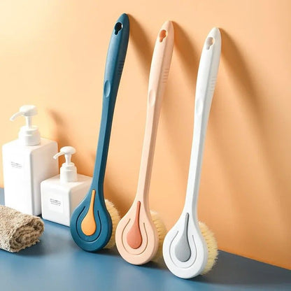 DeepReach Long-Handle Back & Body Brush – Soft Hair Bath Scrubber