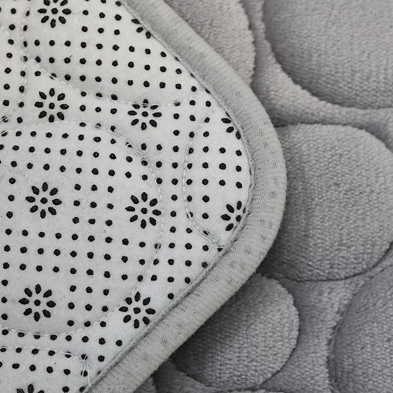 Stone Pattern Bathroom Mat Set