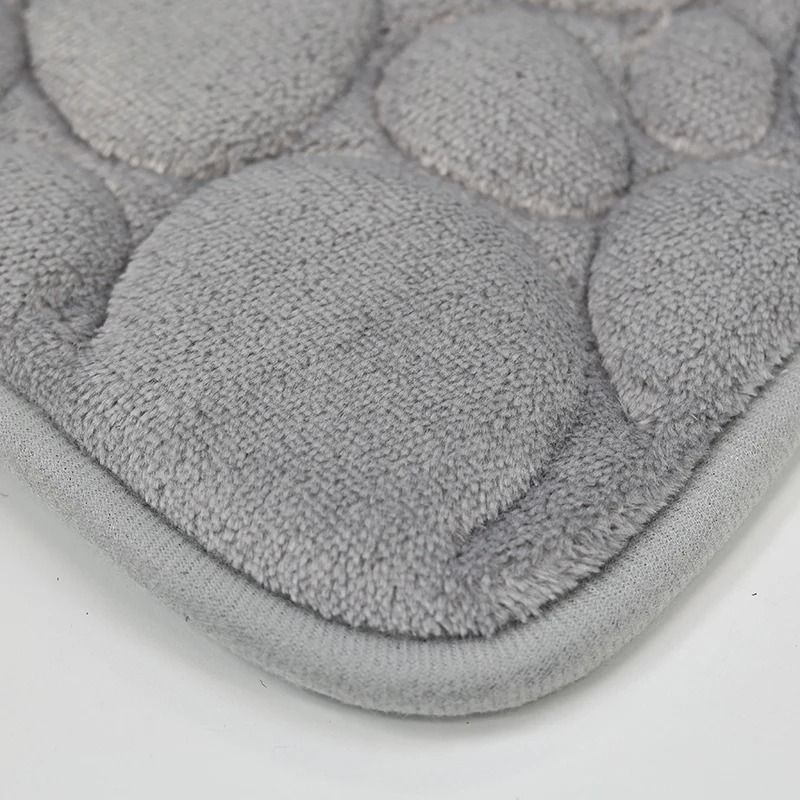 Stone Pattern Bathroom Mat Set