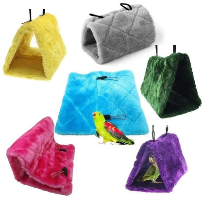 CozyHover Bird Hammock Tent & Sleeping Hut for Cage – Warm Parrot Bed & Nest Retreat
