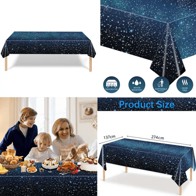 Starry Night Party Tablecloth