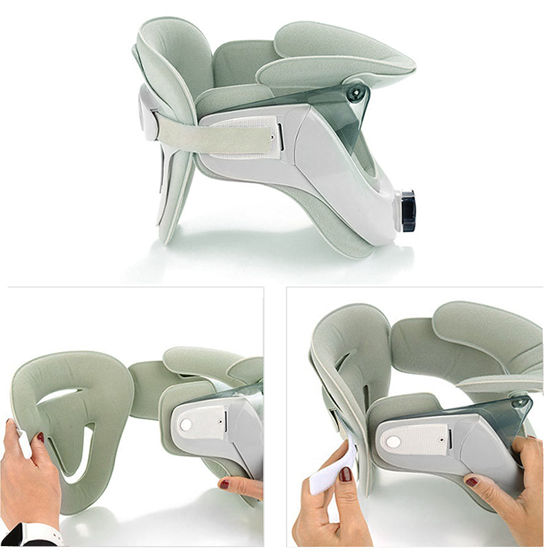 Cervical Neck Traction Device, Air Sac Adjustable Neck Stretcher Collar for Home, Spine Alignment