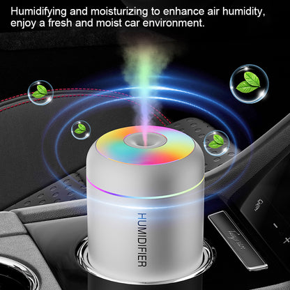 Mini USB Air Humidifier Aroma Diffuser, Essential Oil Purifier, Mist Maker, Colourful Lights