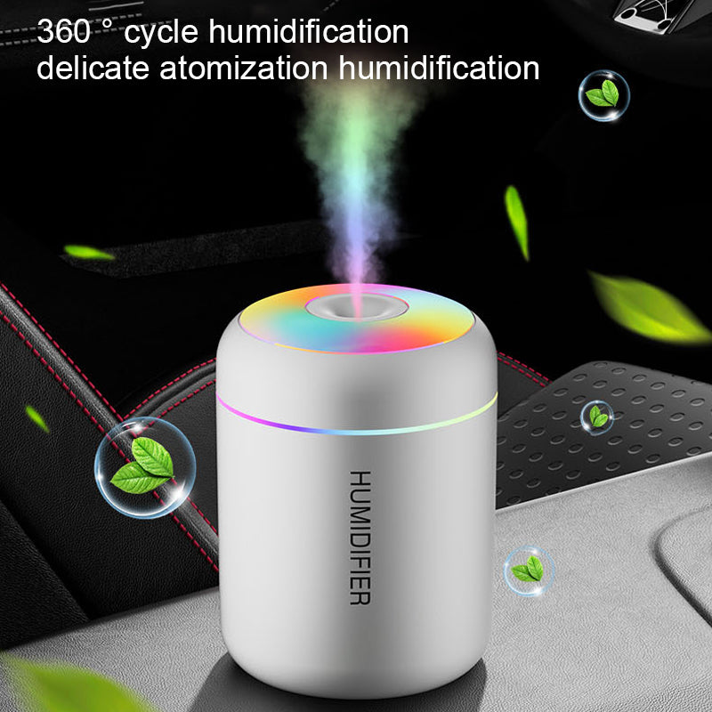 Mini USB Air Humidifier Aroma Diffuser, Essential Oil Purifier, Mist Maker, Colourful Lights