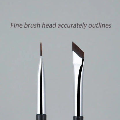 PrecisionEdge Angle Brush – Ultra-Thin Fine Angle Flat Eyebrow & Eyeliner Brush