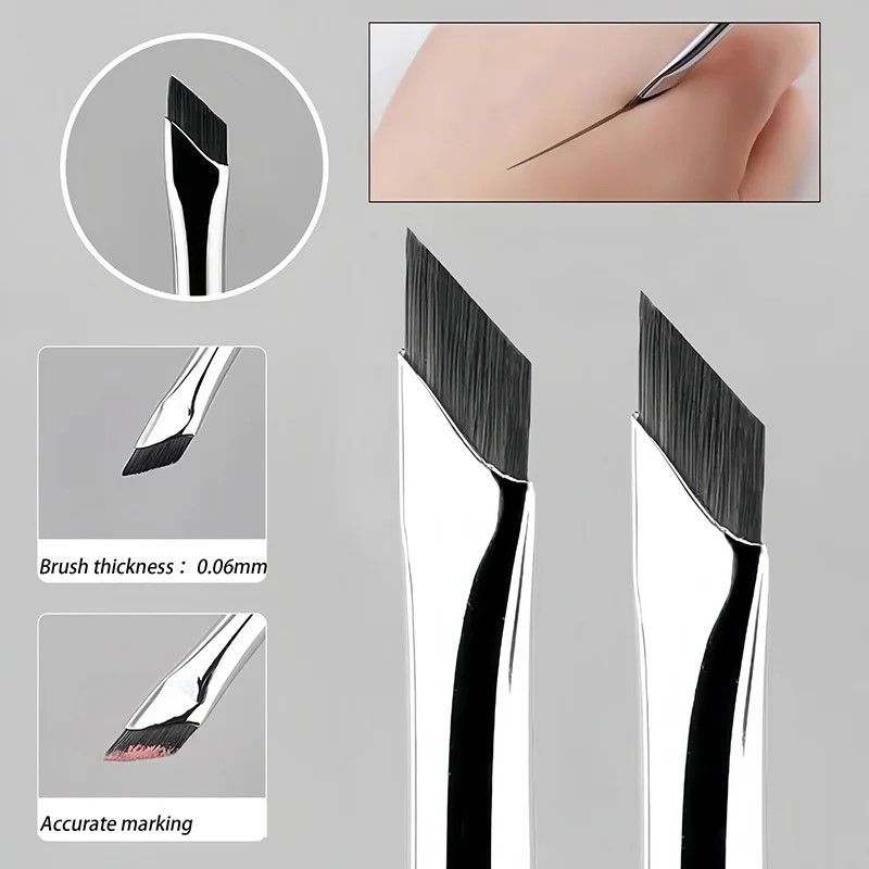 PrecisionEdge Angle Brush – Ultra-Thin Fine Angle Flat Eyebrow & Eyeliner Brush