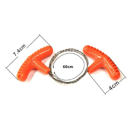Portable Stainless Steel Wire Saw, Outdoor Camping Hiking Pocket Cutting Chain Survival Tool