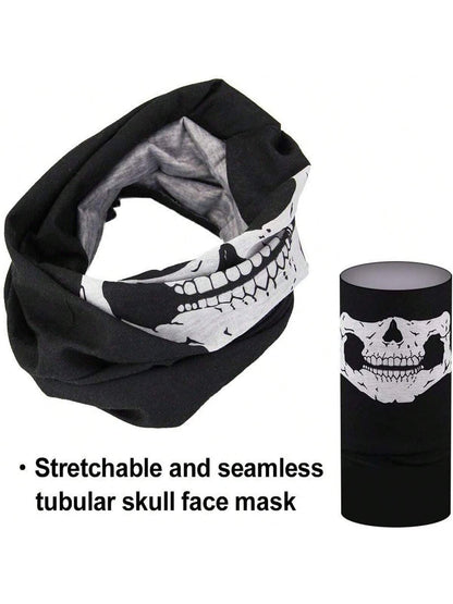 Breathable Skull Mask, Seamless Balaclava Hat, Head wear Scarf