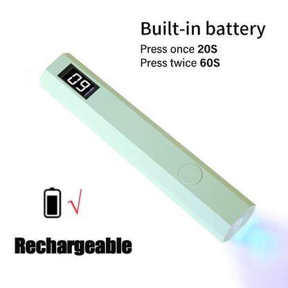 Minicure Portable UV Nail Light Rechargeable Handheld LED Lamp for Gel Nails