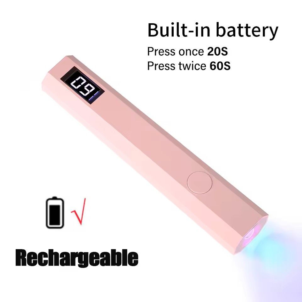 Minicure Portable UV Nail Light Rechargeable Handheld LED Lamp for Gel Nails