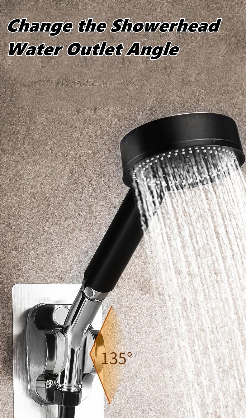 Adjusta-Tilt Premium Shower Arm Elbow – Universal 135° Angle Adapter for Handheld & Top-Spray Heads