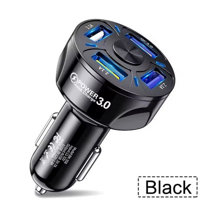 Dual USB Car Charger with LCD Voltmeter 3.1A for 12V 24V Vehicles