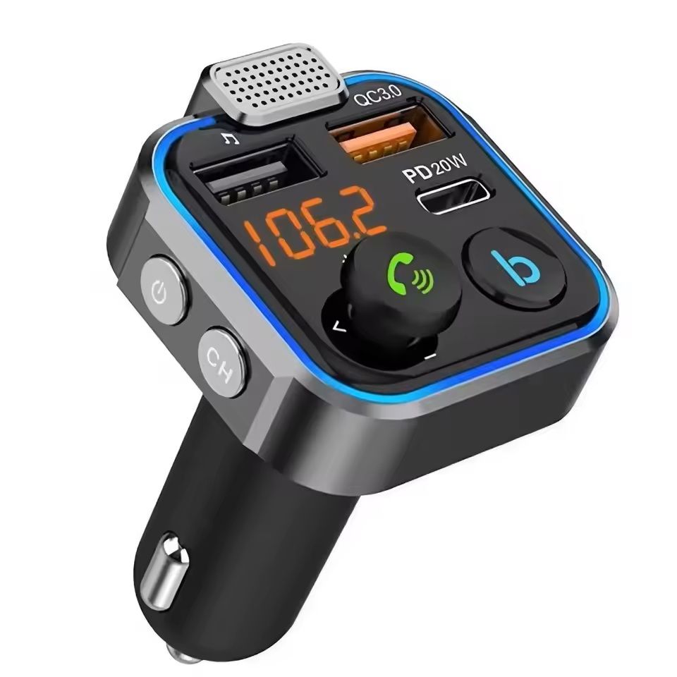 Dual USB Car Charger with LCD Voltmeter 3.1A for 12V 24V Vehicles