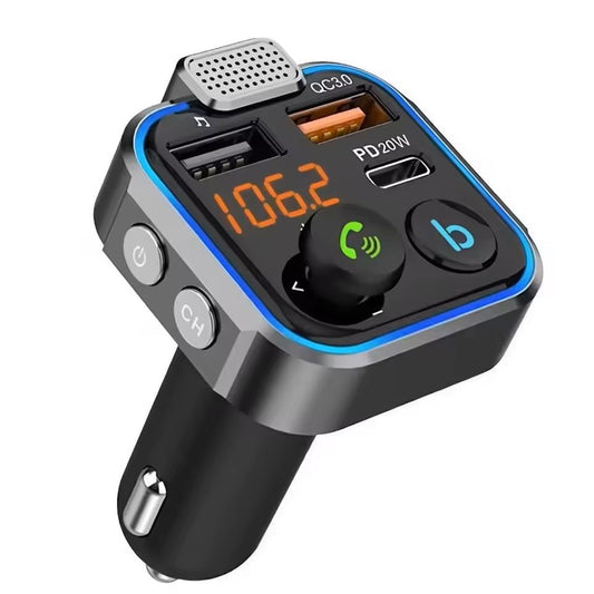 Dual USB Car Charger with LCD Voltmeter 3.1A for 12V 24V Vehicles
