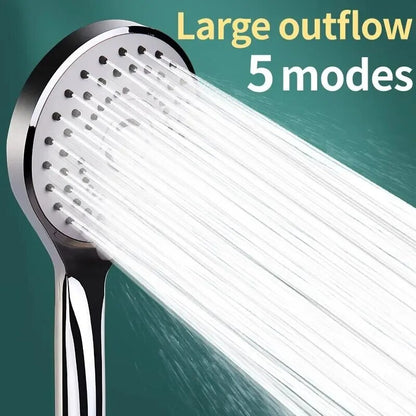 Bathroom Pressurised Hand Shower, Universal Adaptation Nozzle, Large Water Output Package, Save Water Accessories