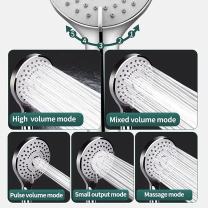 Bathroom Pressurised Hand Shower, Universal Adaptation Nozzle, Large Water Output Package, Save Water Accessories