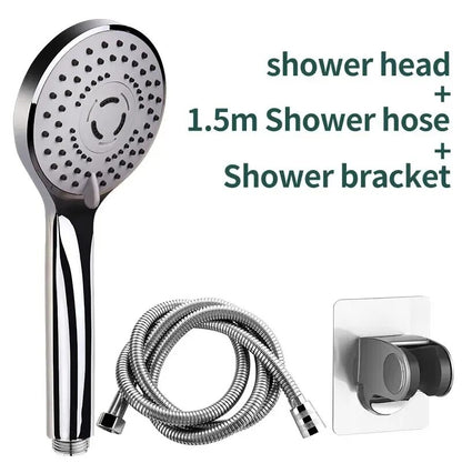Bathroom Pressurised Hand Shower, Universal Adaptation Nozzle, Large Water Output Package, Save Water Accessories
