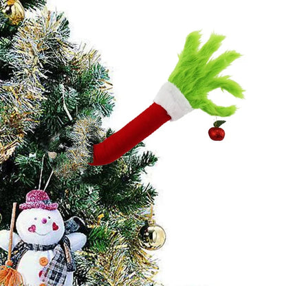 Elf Christmas Tree, Decoration Doll Green, Fur Monster Arm, Doll Elf Decorations, Xmas Room Tree Decor Party Supply