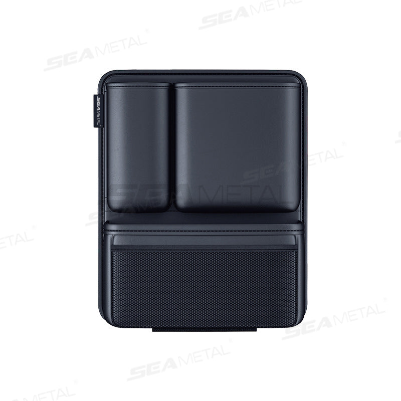 High-Capacity Car Trunk Leatherette Storage Bag, Detachable Auto Seat Back Pocket for Jeeps, Hanging Organizer
