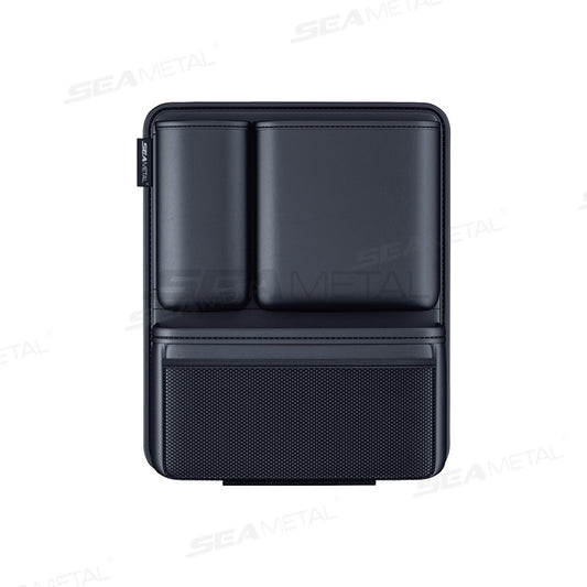 High-Capacity Car Trunk Leatherette Storage Bag, Detachable Auto Seat Back Pocket for Jeeps, Hanging Organizer