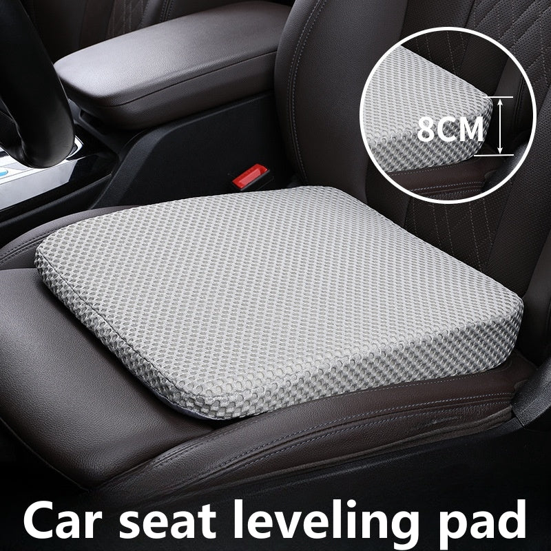 Memory Foam Car Seat Cushion for Sedentary Car Drivers, Thickened Height Pad, Anti Slip Beveled Design Leveling Pad