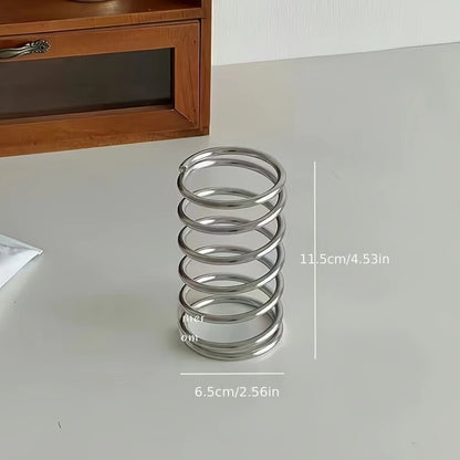 Bathroom Metal Toothbrush Holder, Stainless Steel Makeup Brush Storage Rack, Home Decoration Tool