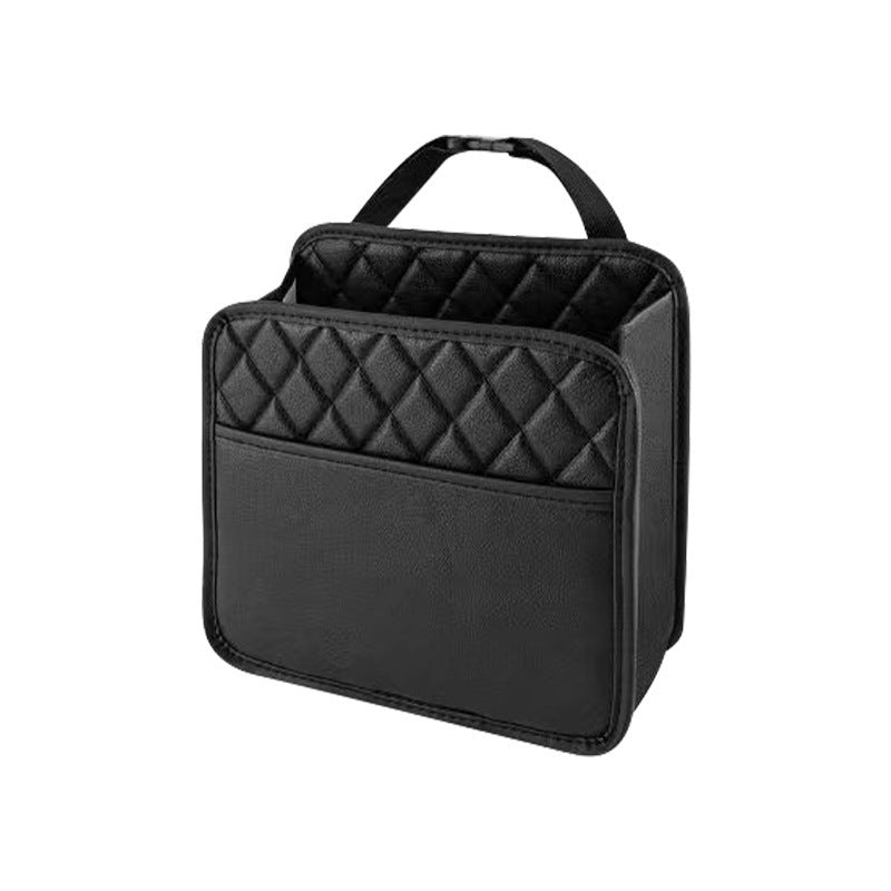 Leather Storage Bag for Car, Multifunctional Seat Storage Bag, Garbage Bag for Car Modelse