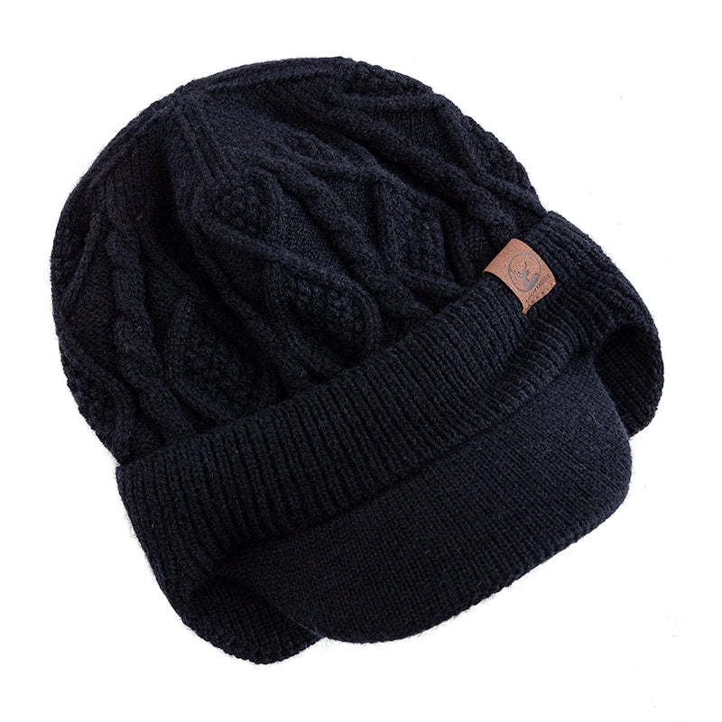 Warm Earflap Cap Stylish Unisex Beanie Hat Plush Fur Lined Winter Hat for Ski Sports Outdoors