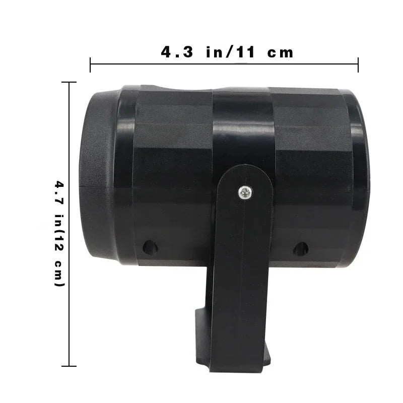 Outdoor Night Lighting Christmas Decor, USB Powered Rotating Christmas Pattern LED Stage Lights, Snowflake Projector