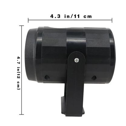Outdoor Night Lighting Christmas Decor, USB Powered Rotating Christmas Pattern LED Stage Lights, Snowflake Projector