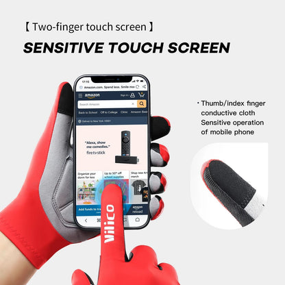 Outdoor Cycling Gloves With Touch Screen And Shock Absorption