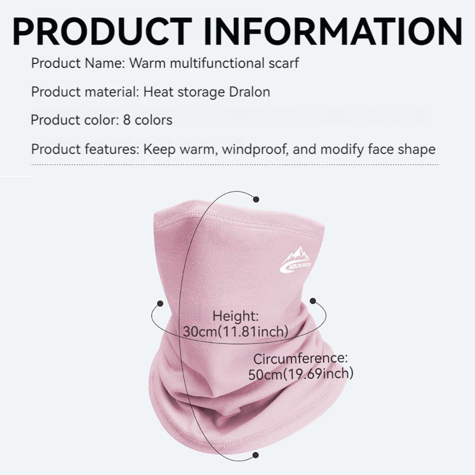 Winter Sports Snowboard Scarf Velvet Thermal Neck Warmer for Men and Women – Outdoor Hiking and Cycling Scarves