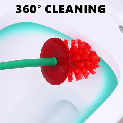 Lovely Lavatory Brush Toilet Cleaning Brush Cherry Shape with Holder Set