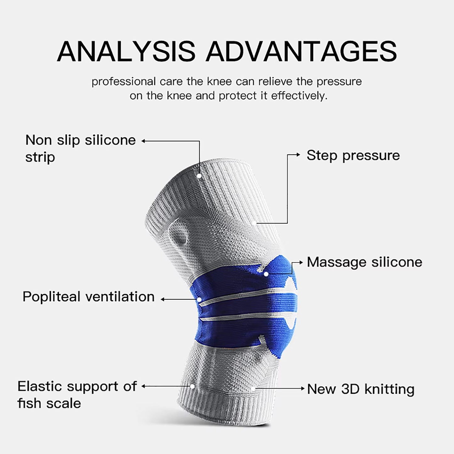 High Elastic Adjustable Patella Knee Support Brace