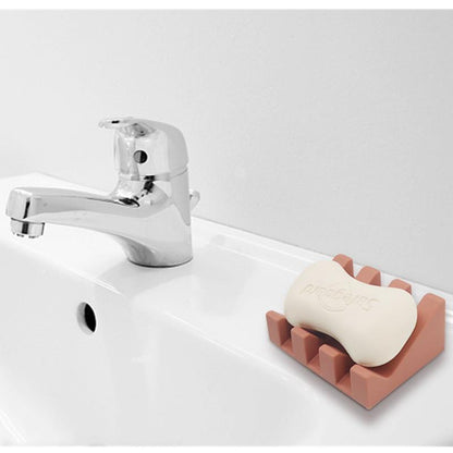 Portable Soap Holder for Shower, Bathroom Silicone Soap Dish, Easy Clean Sponge Tray, Kitchen Soap Drying Stand
