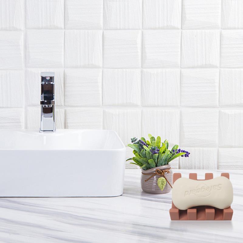 Portable Soap Holder for Shower, Bathroom Silicone Soap Dish, Easy Clean Sponge Tray, Kitchen Soap Drying Stand