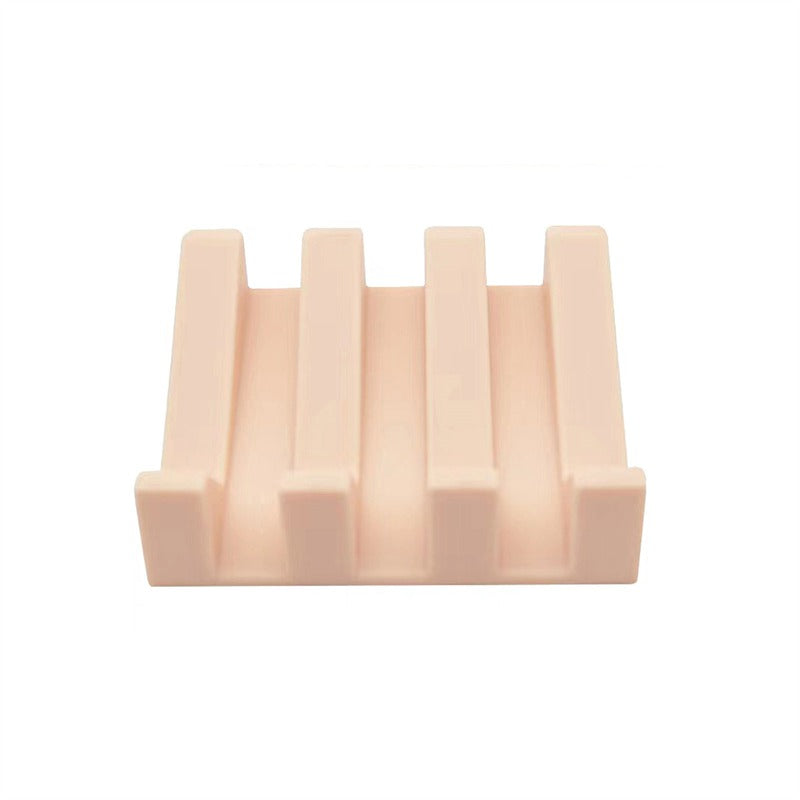 Portable Soap Holder for Shower, Bathroom Silicone Soap Dish, Easy Clean Sponge Tray, Kitchen Soap Drying Stand