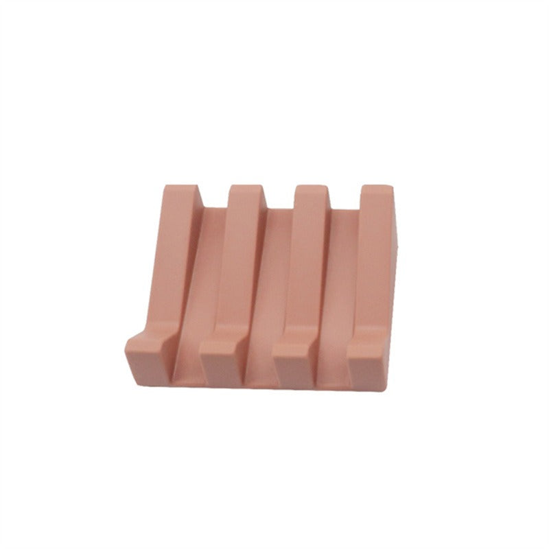 Portable Soap Holder for Shower, Bathroom Silicone Soap Dish, Easy Clean Sponge Tray, Kitchen Soap Drying Stand