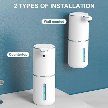 Automatic Soap Dispenser Touchless Foaming Dispenser 380ml USB Rechargeable Electric Foam Dispenser
