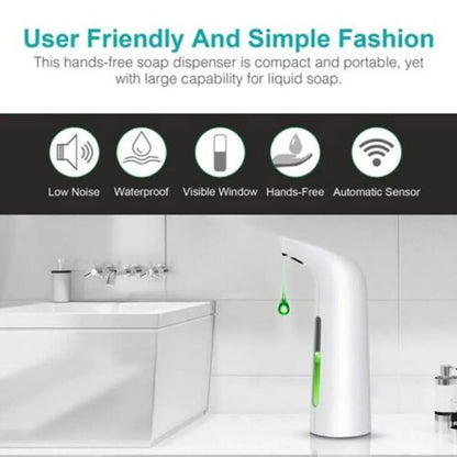 Automatic Soap Sanitiser Dispenser Handsfree Infrared Sensor 400ml Touchless Countertop Dispenser