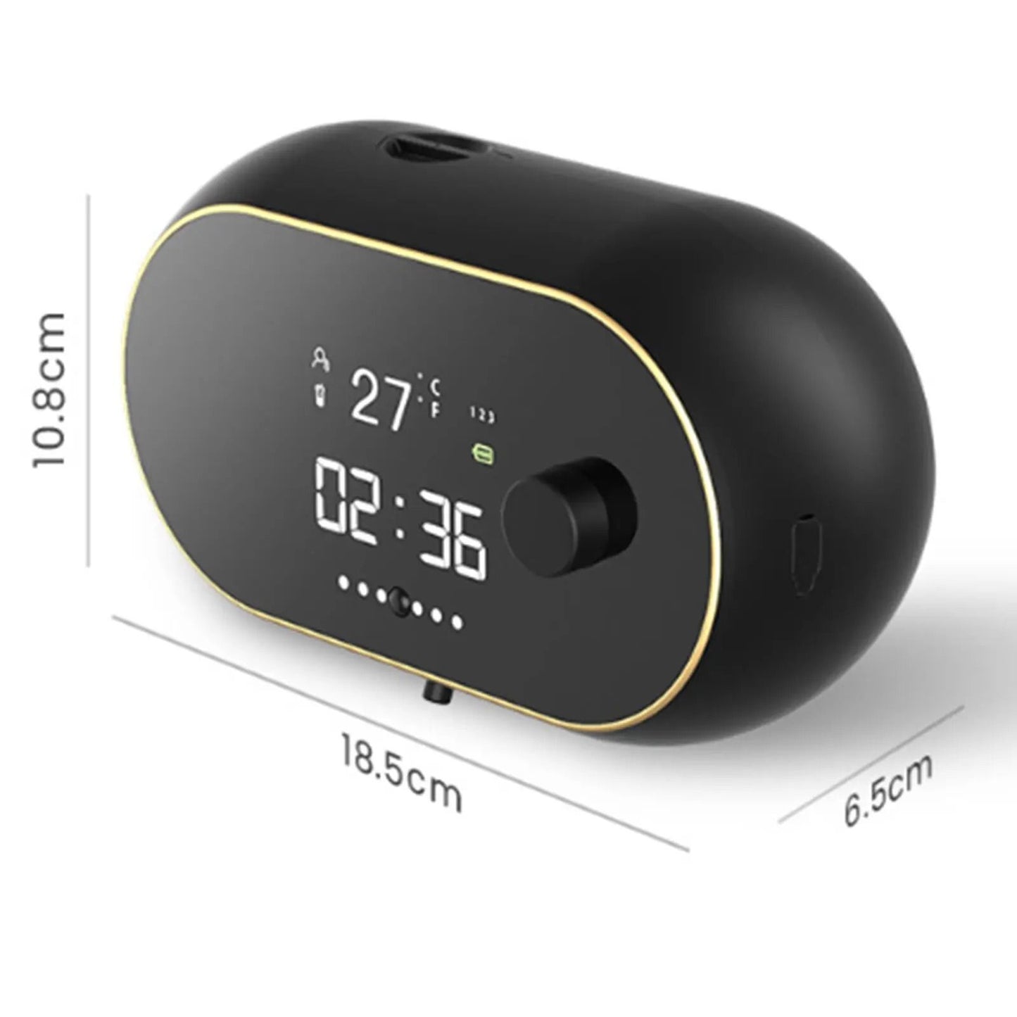 Automatic Soap Dispenser USB Charging Infrared Sensor with LED Temperature Display Wall Mount Foam Machine